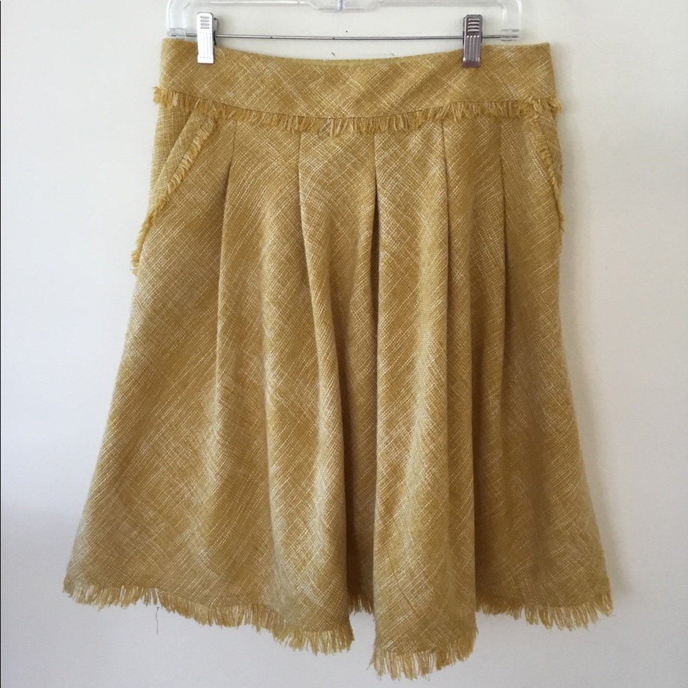 Anthropologie Maeve pleated full skirt. 8